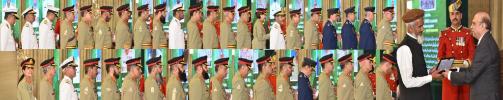 President confers military awards upon officers of Pakistan Armed Forces