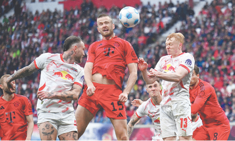 Bayern denied title by Leipzig’s last-gasp equaliser